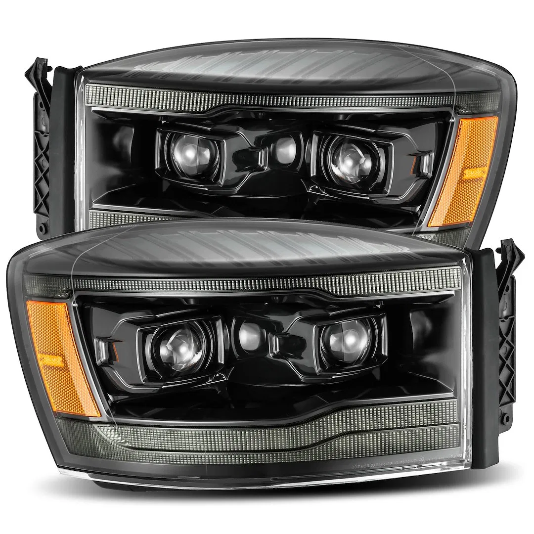 880533 – ALPHAREX USA Headlight Assembly, LED Bulb Projector Beam With Daytime Running Light/ Sequential Signal White...